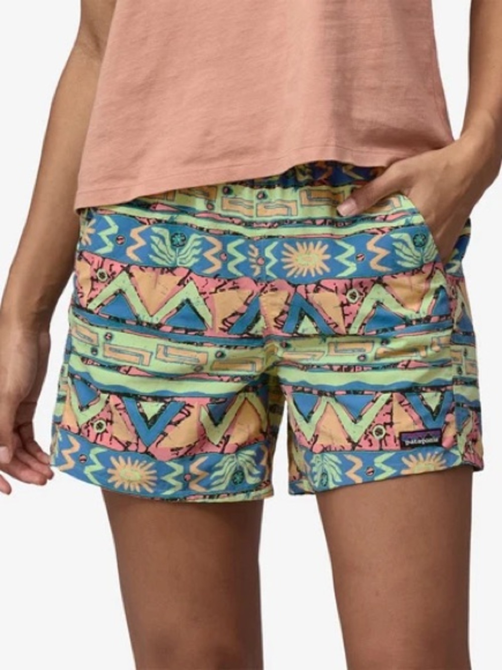 Patagonia Kids Multi-Color Costa Rica Printed Baggie Shorts
